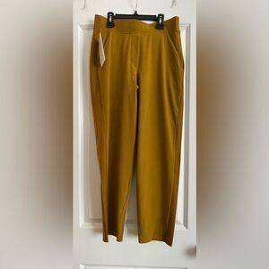 Athleta Brooklyn Pant - Size 6, Mustard Yellow / Golden Ankle Pants